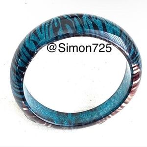 Zebra Print  Bangle Bracelet